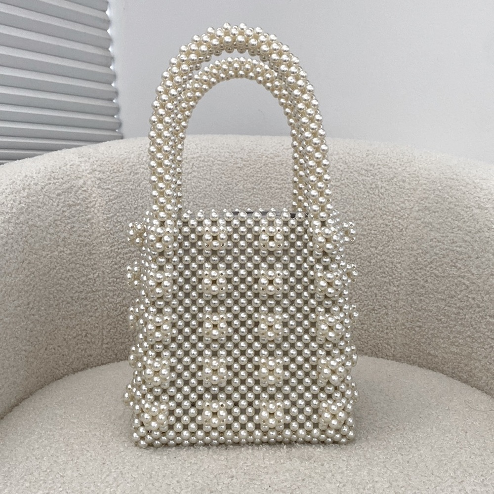 Pearl Top Handle Handbag